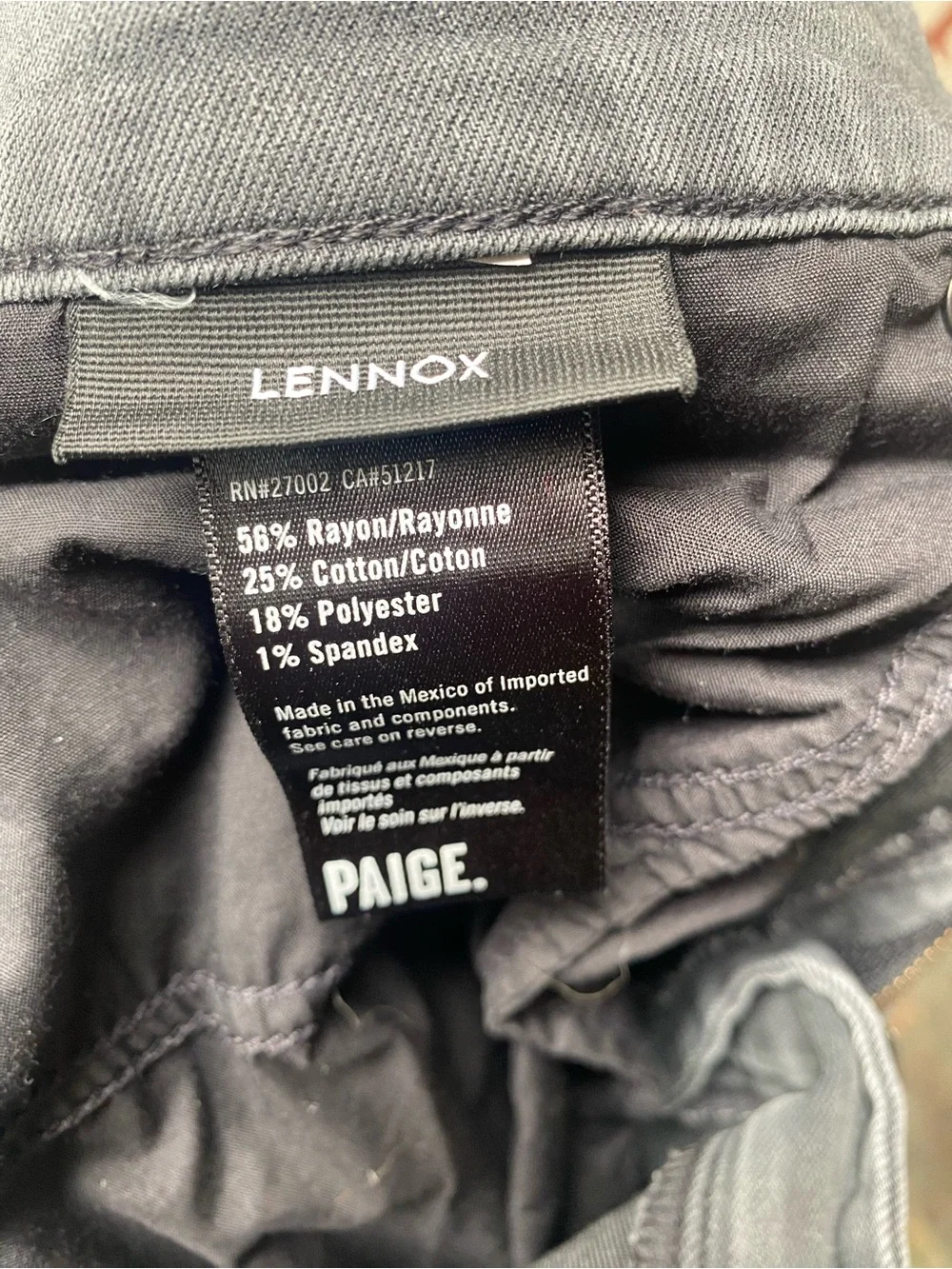PAIGE waist 38”