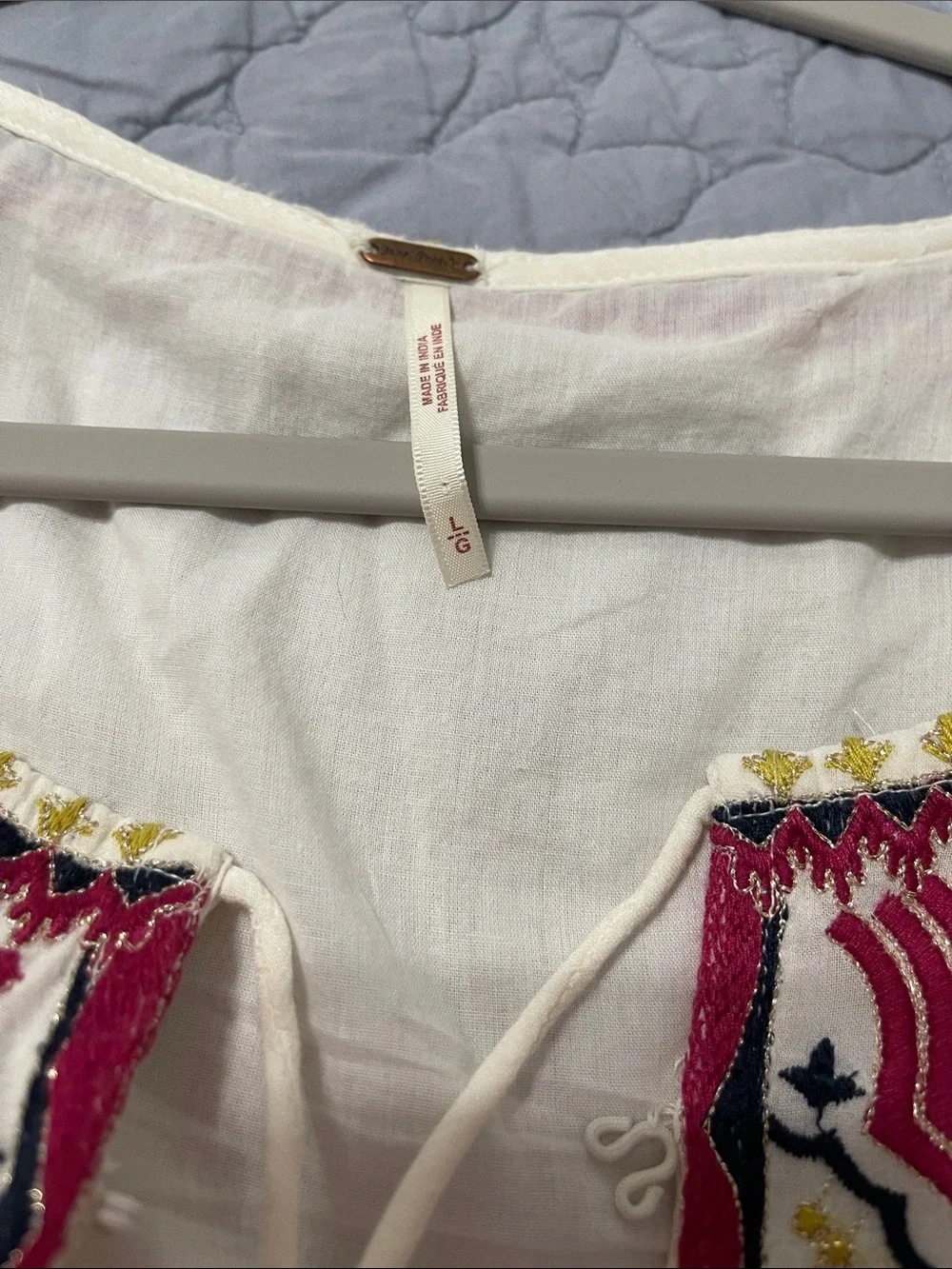 Free People ivory boho