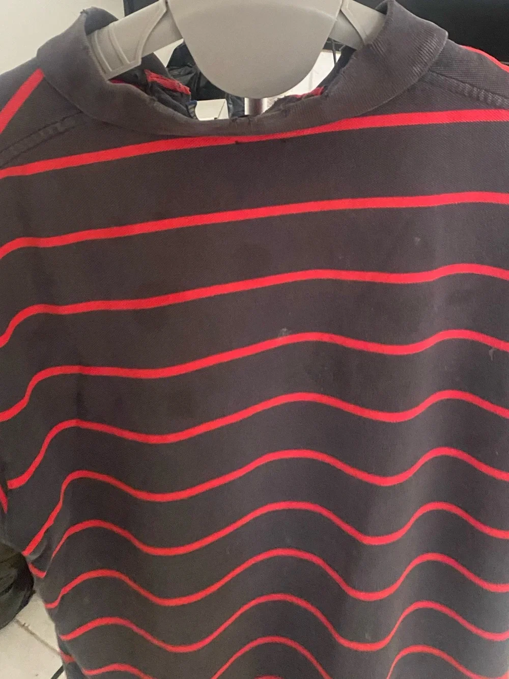 Polo by Ralph Lauren Men’s Lot of 2 Polo Shirts Purple and Navy with Red Stripes