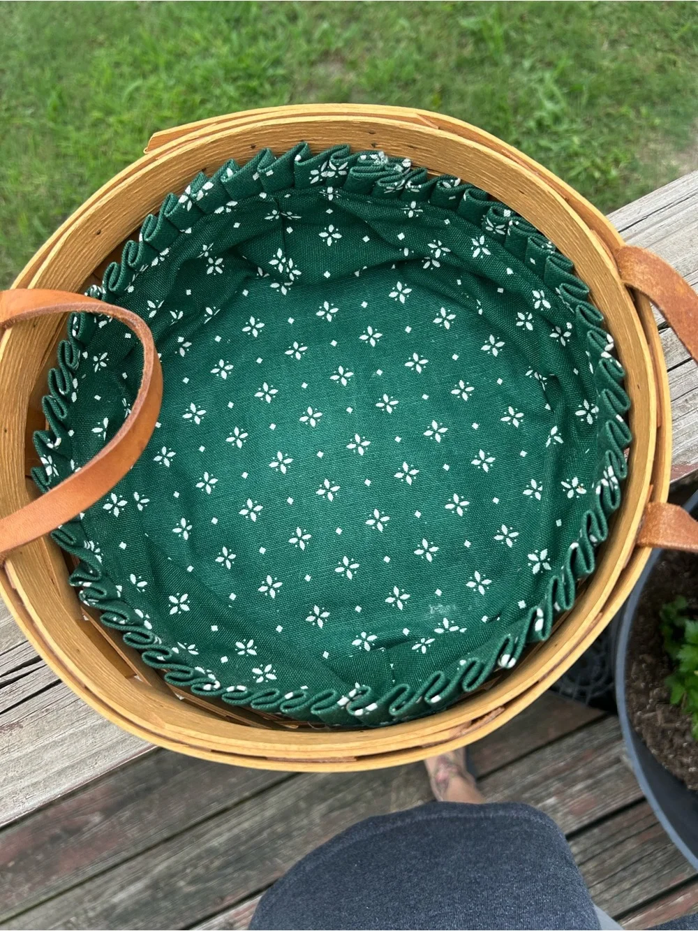 Longaberger round woven