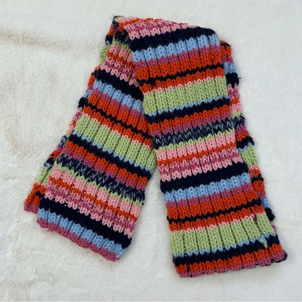 N/A rainbow knitted
