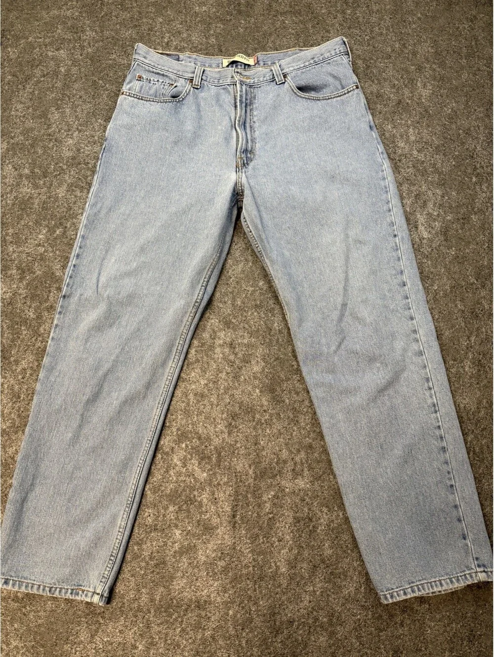 Levis 550 Jeans Mens 40x34 Relaxed Fit Light Wash Straight Leg Denim 100% Cotton