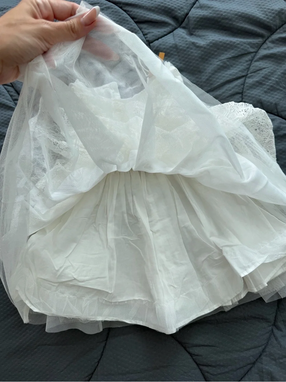 ORCHESTRA Baby girl 12M/74 cm Ivory Lace Tulle Formal Dress - like new!