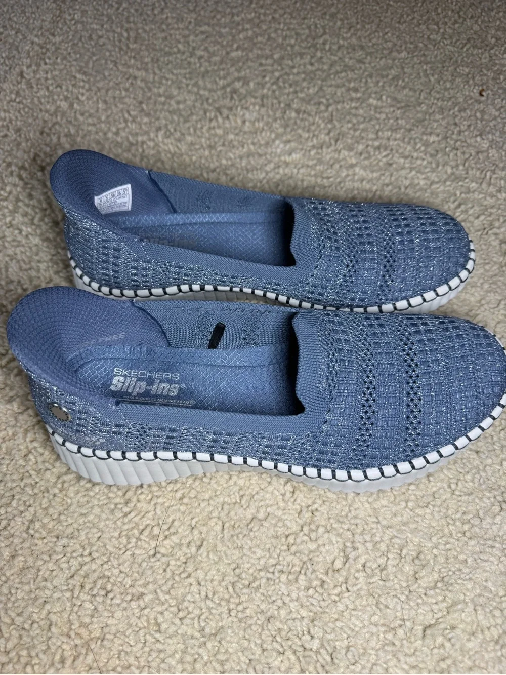Skechers Womens Wilshire BLVD - Glimmer Step Hands Free Slip-ins Size 8