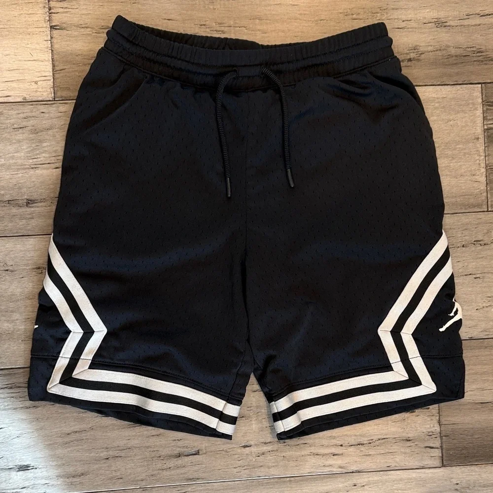 Jordan Black and White Athletic Shorts
