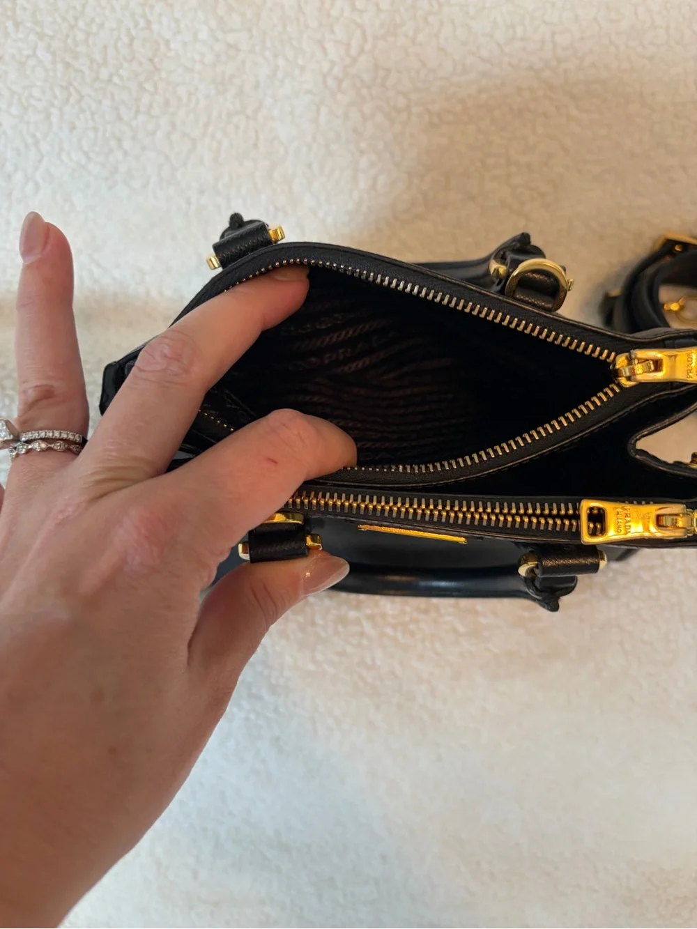 Prada product waxed logo
