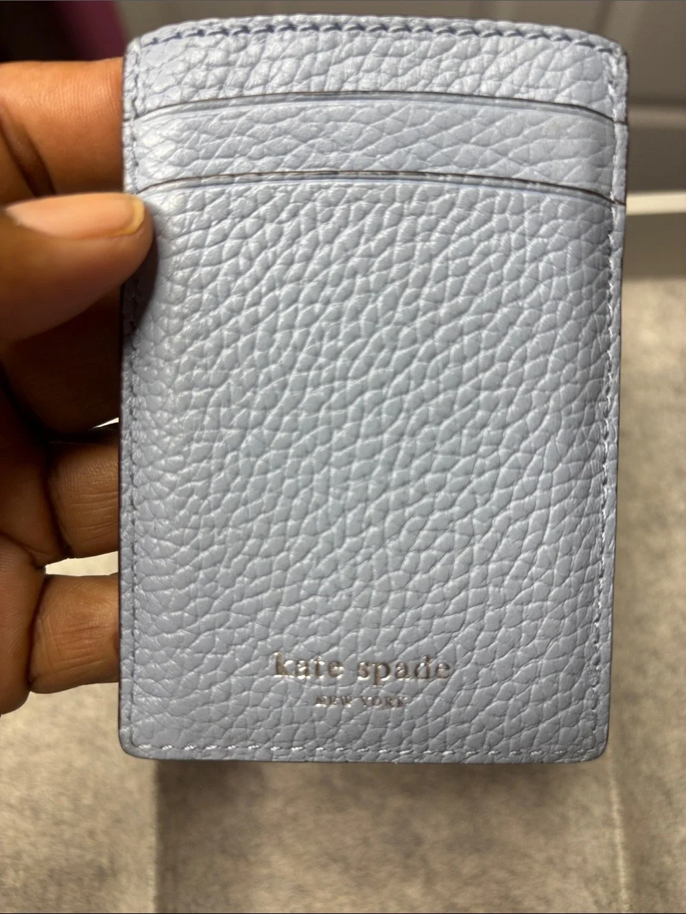 kate spade compact pebbled
