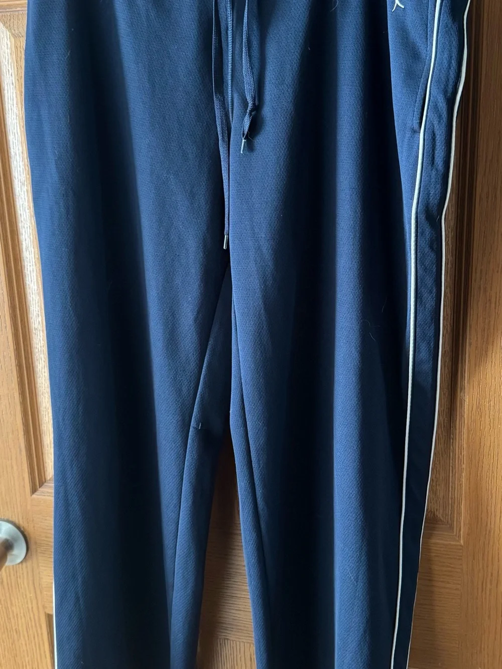 Danskin Now Women’s Navy Blue Track Pants with Side Stripe XL 16-18