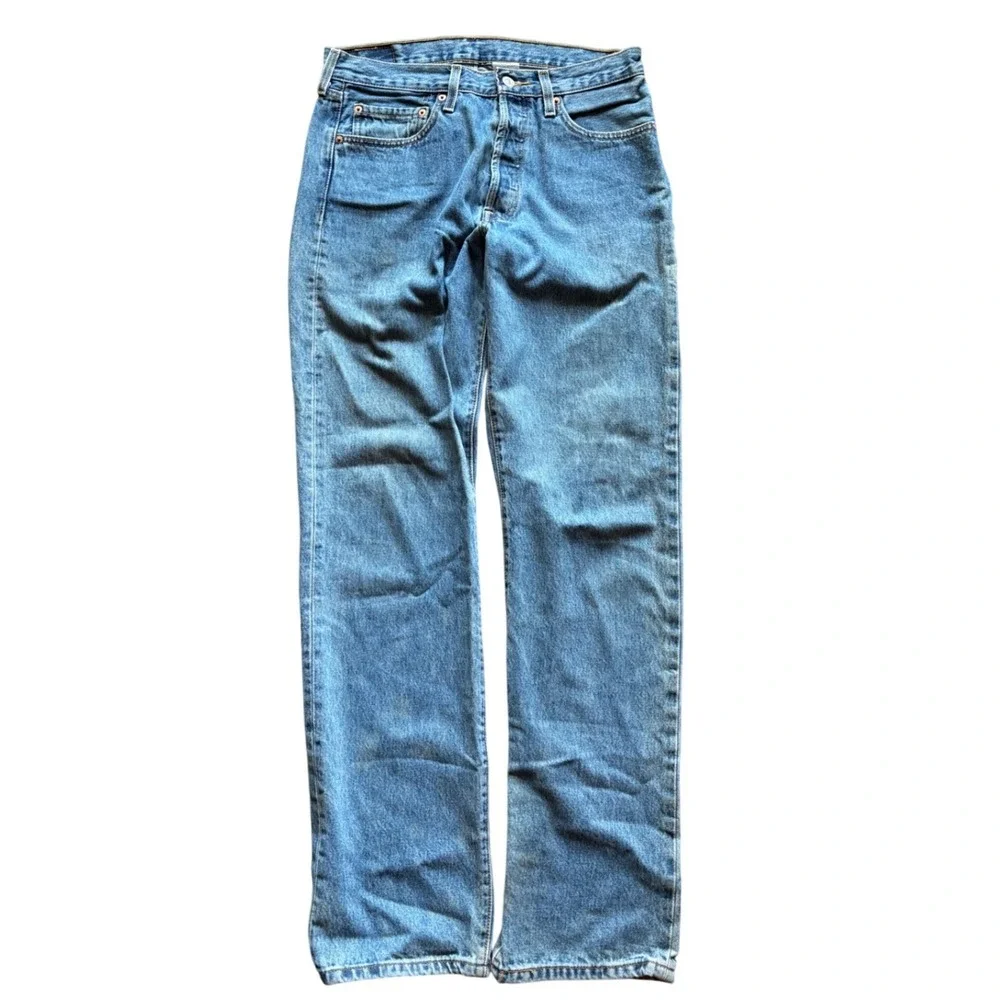YK Levi's Button Fly 501 Straight Leg Denim Jeans 32x34