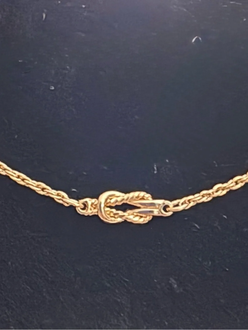 Vintage 1982 Avon Sailor’s Knot Goldtone Bracelet NOS 9 3/4