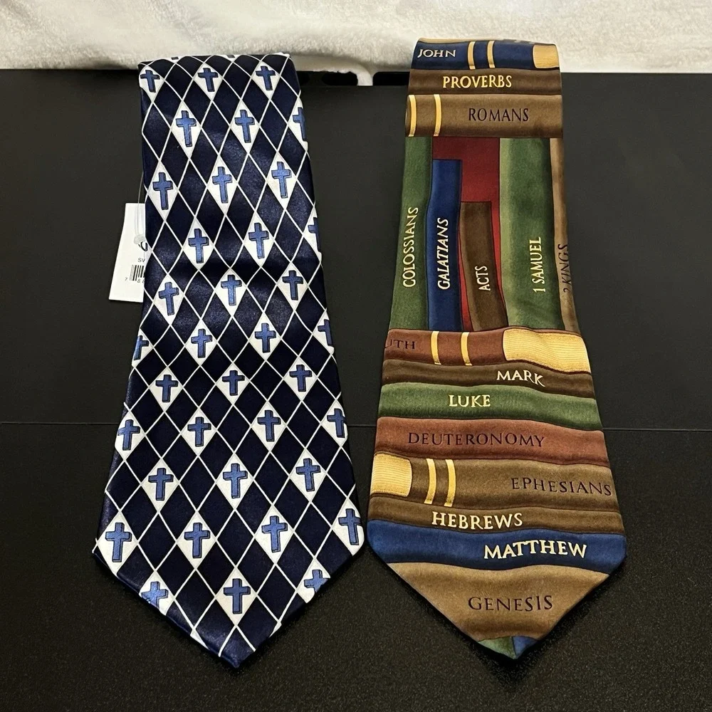 Larson Bible Book Silk Tie 56