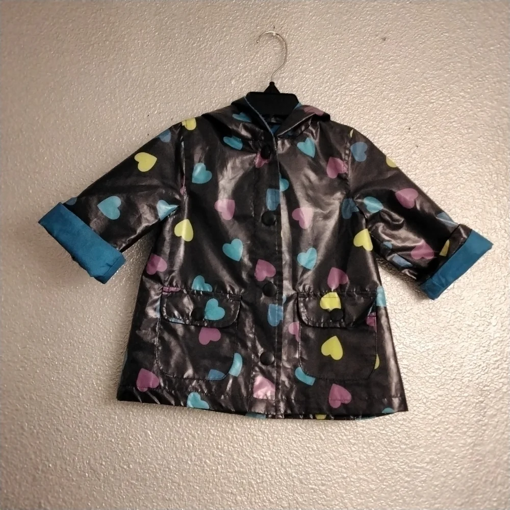Osh Kosh B'Gosh Girl's Heart Rain Coat   Size 18Mo