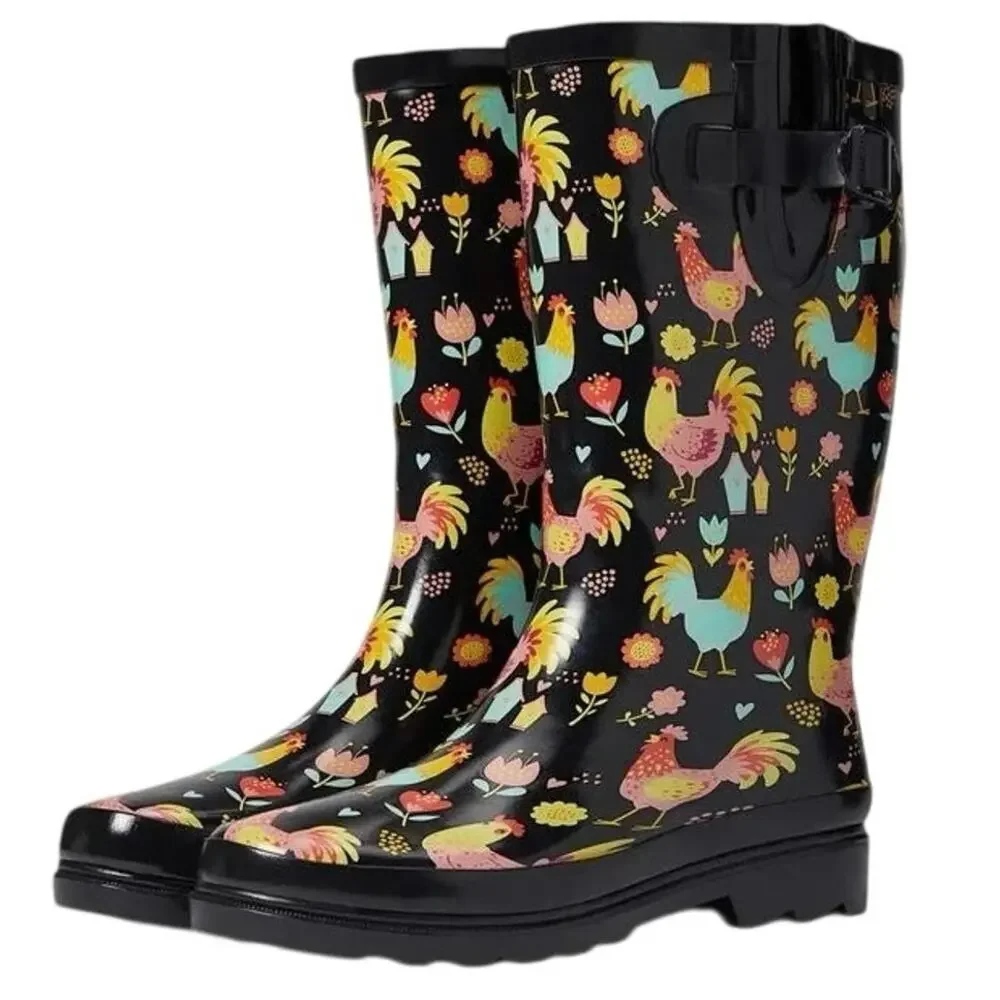 WESTERN CHIEF Cheery Chick Rainboots Size US 10 / Eur 40 New without Tag / Box
