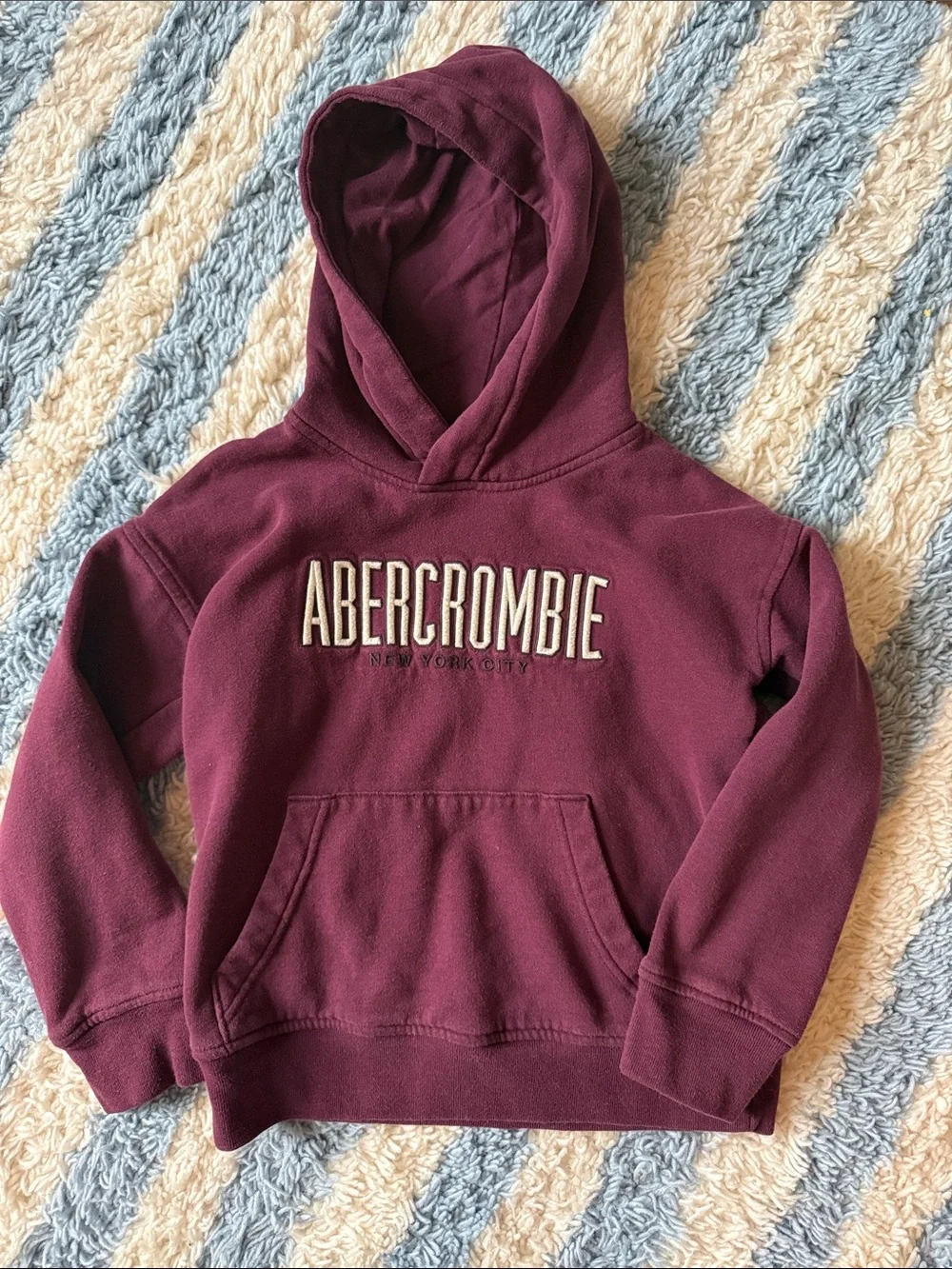 Abercrombie Kids Burgundy Pullover Hoodie