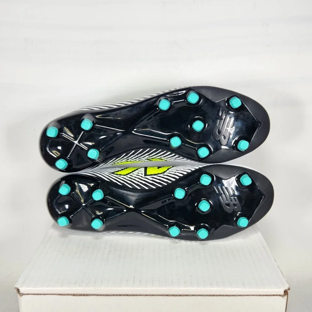 New Balance Soccer Cleats Mens Size 10 White Yellow Tekela Magique FG V4+ Cleats