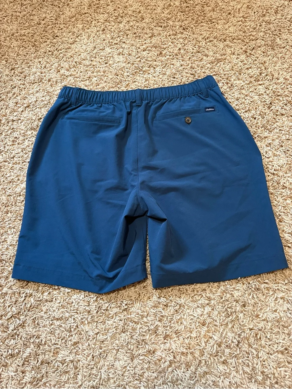 Chubbies Everywear performance shorts navy blue men’s size large 8” inseam
