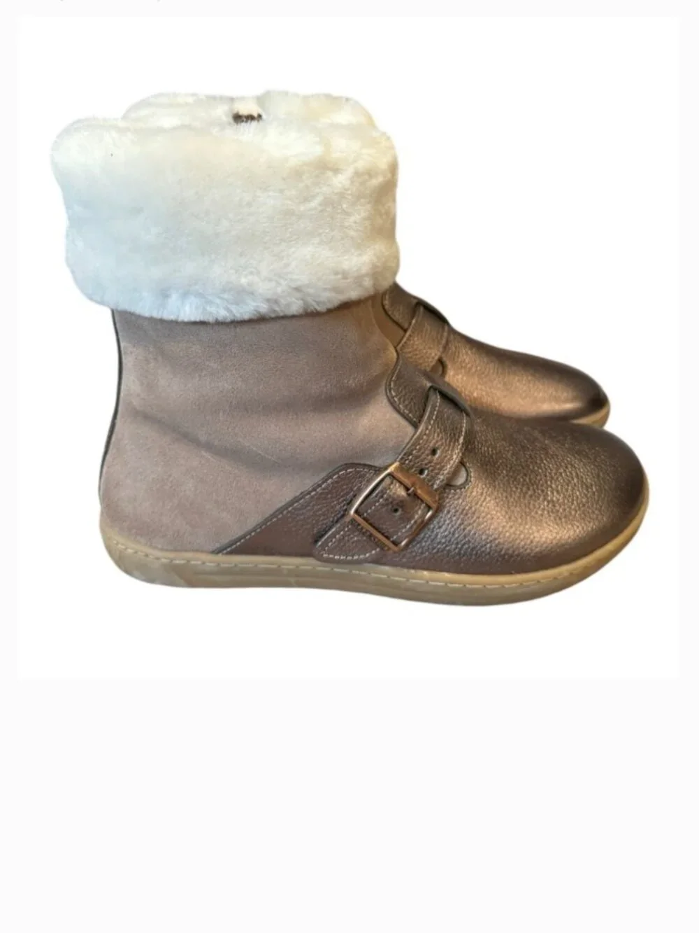 Birkenstock Stirling Shearling Lined‎ Leather Boots Bronze Tan 36 5–5.5