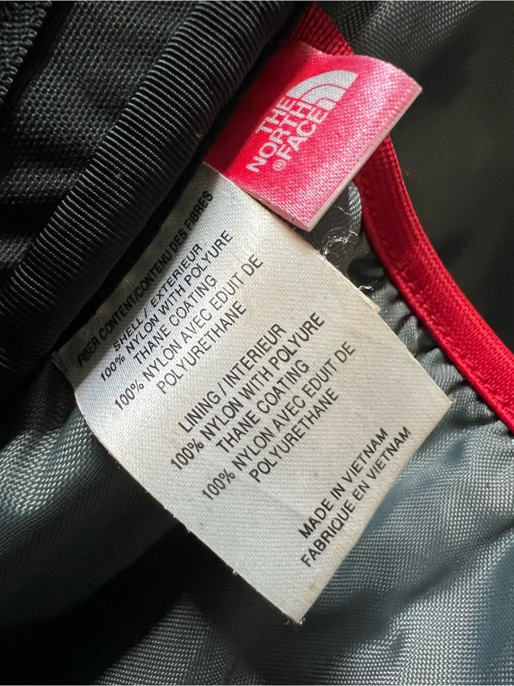 The North Face rigid ripstop