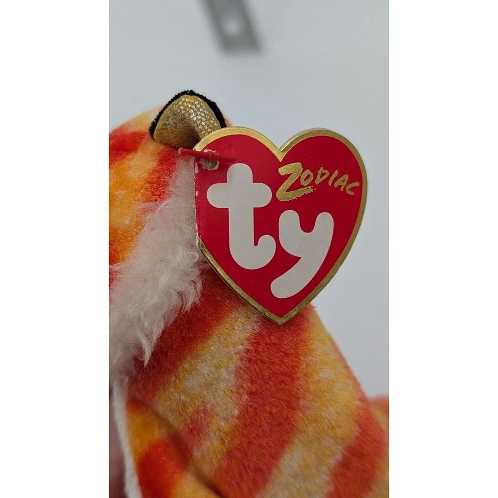Zodiac Tiger Ty Beanie Babies Collectible With Hang Tag