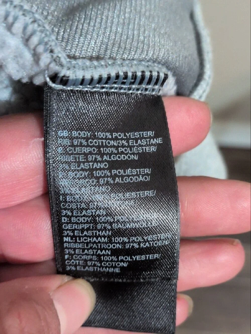 The North Face Men's Two-Tone Grey Zip Hoodie