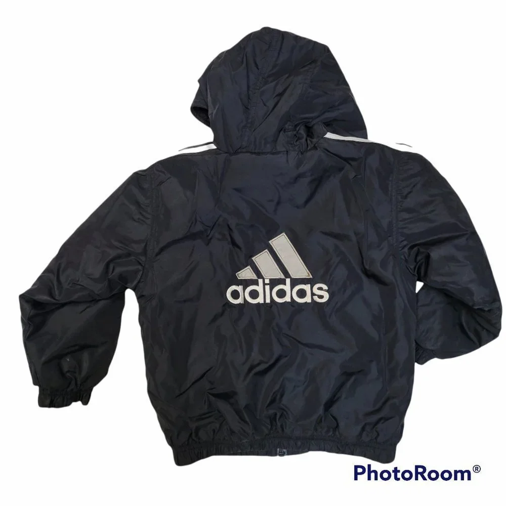 adidas black hooded