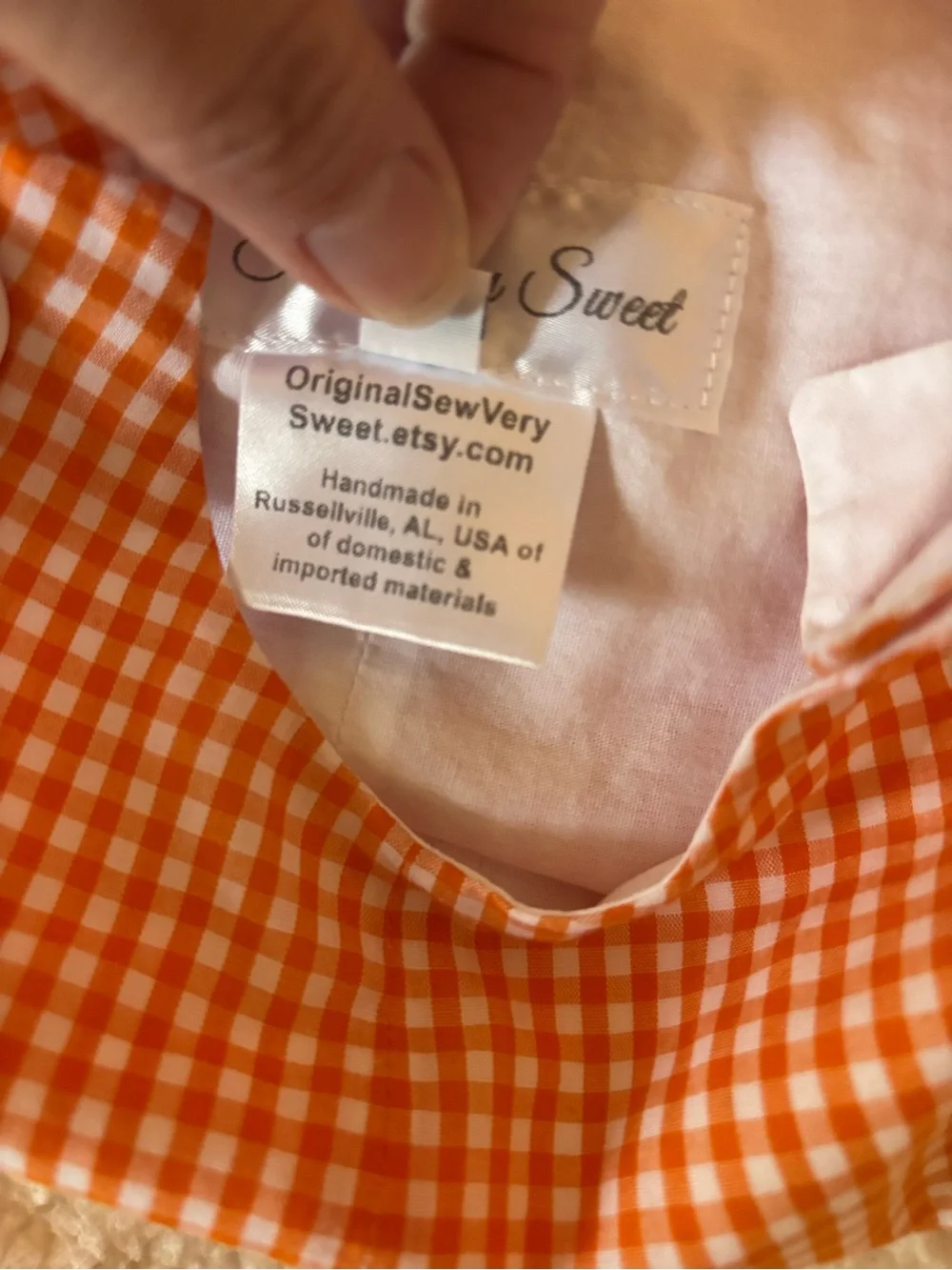 Sew Very Sweet cute orange