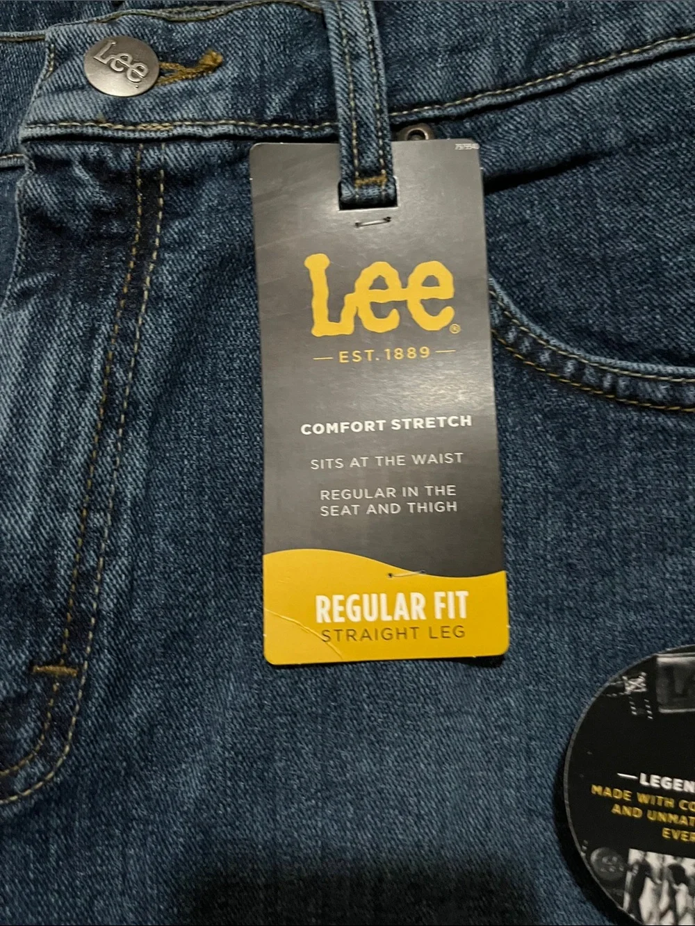 Lee Men’s Dark Blue Relaxed Fit Jeans