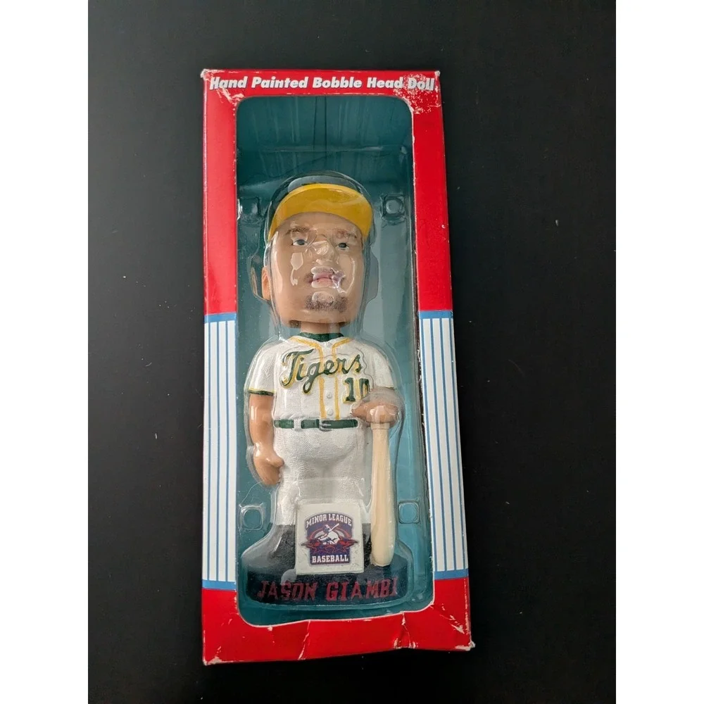 Jason Giambi Tacoma Tigers Genuine Hand Painted BobbleHead Doll‎ Minor League BB