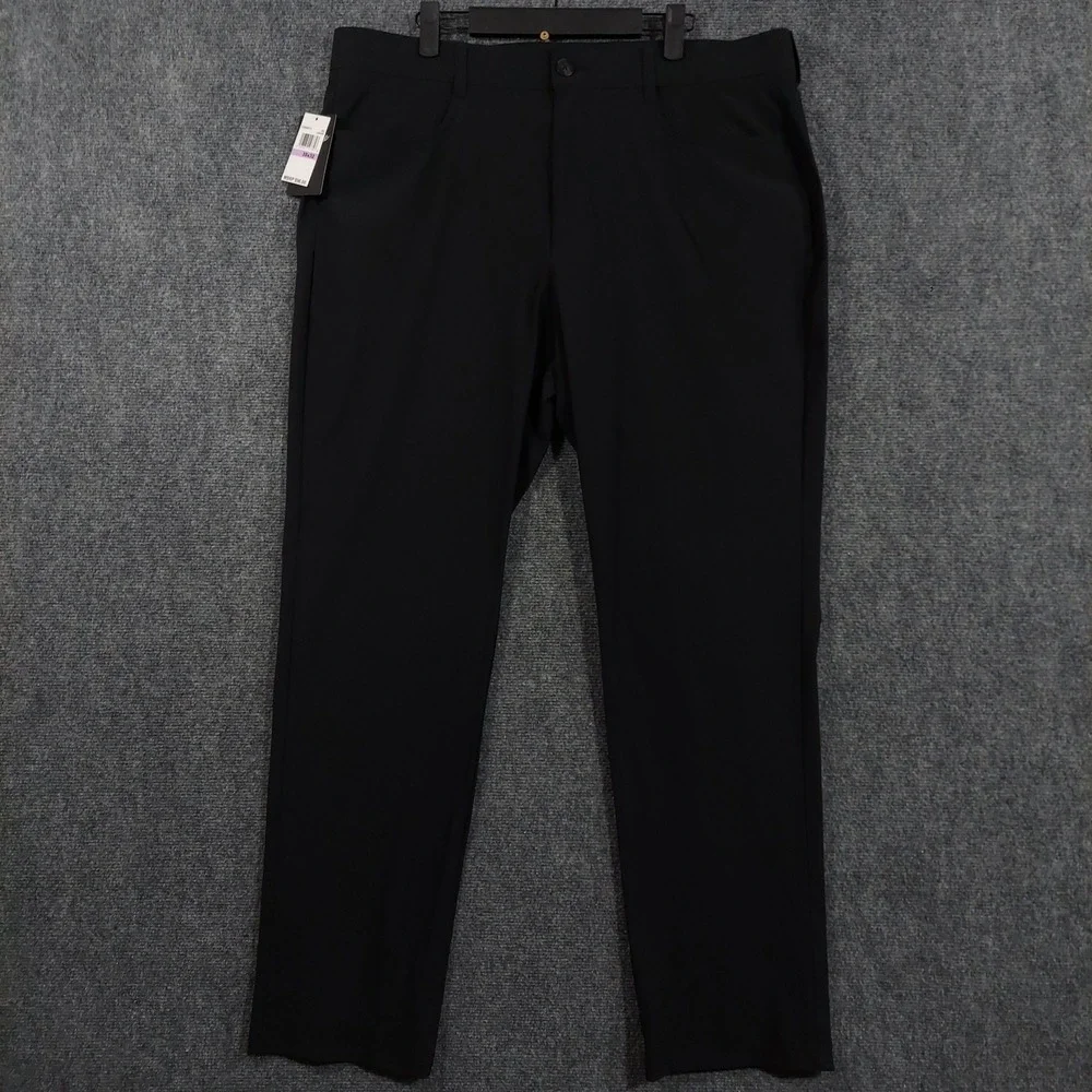 Callaway Golf Pants Men 38x32 Caviar Black Stretch Waistband CGBSE0T3 NEW