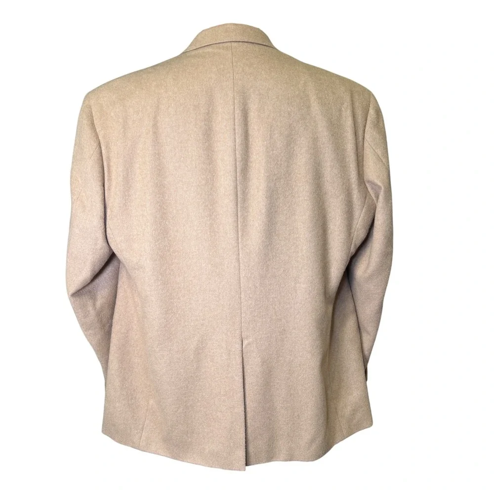 Claiborne Mens 48R Blazer 100% Camel Hair Tan 2-Button Sport Coat Korea