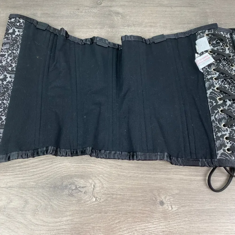 N/A black&gray paisley