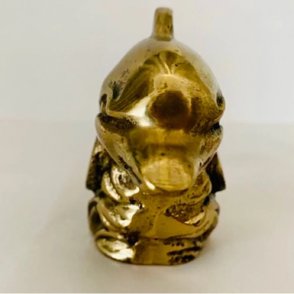 Vintage brass dolphin