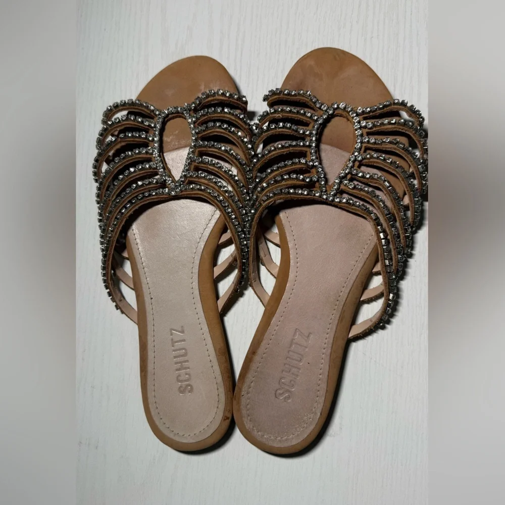 SCHUTZ sandals tan