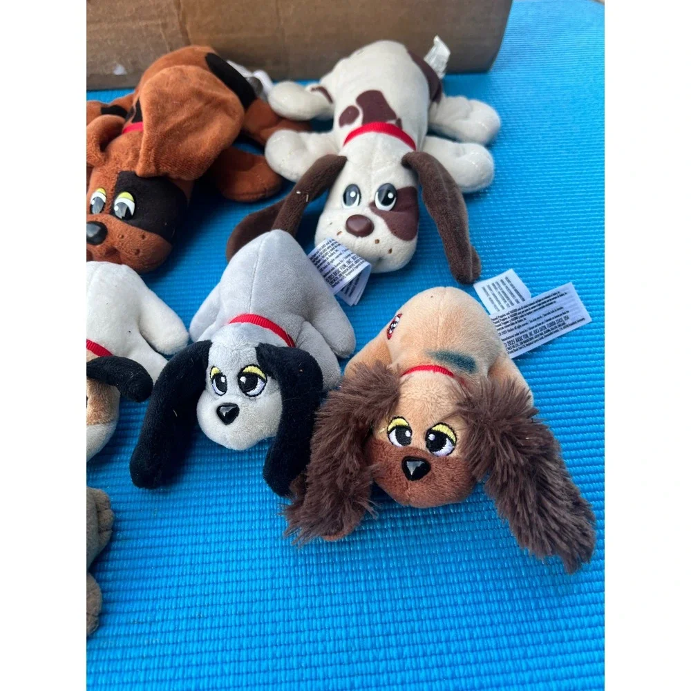 Pound Puppies Plush Lot Mixed Stuffed Animals Dogs Pig Bunny rhino Vintage Style