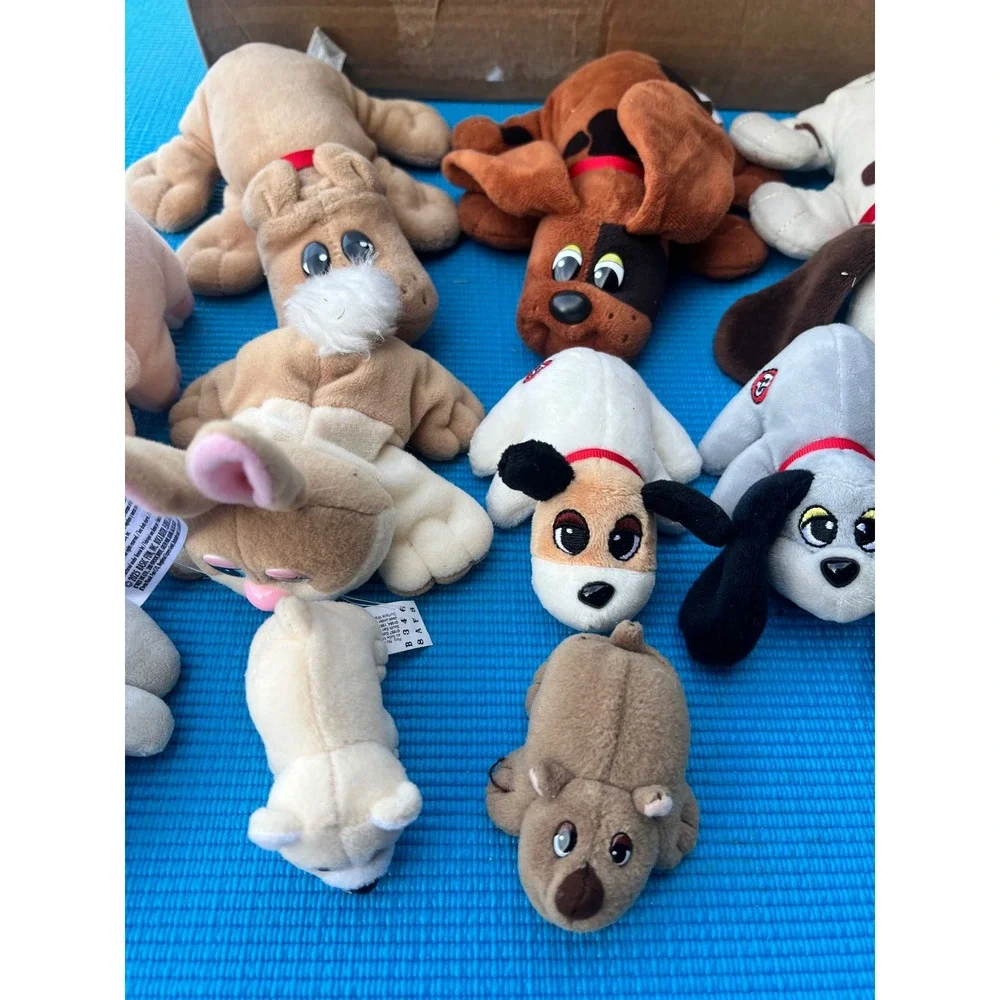 Pound Puppies Plush Lot Mixed Stuffed Animals Dogs Pig Bunny rhino Vintage Style