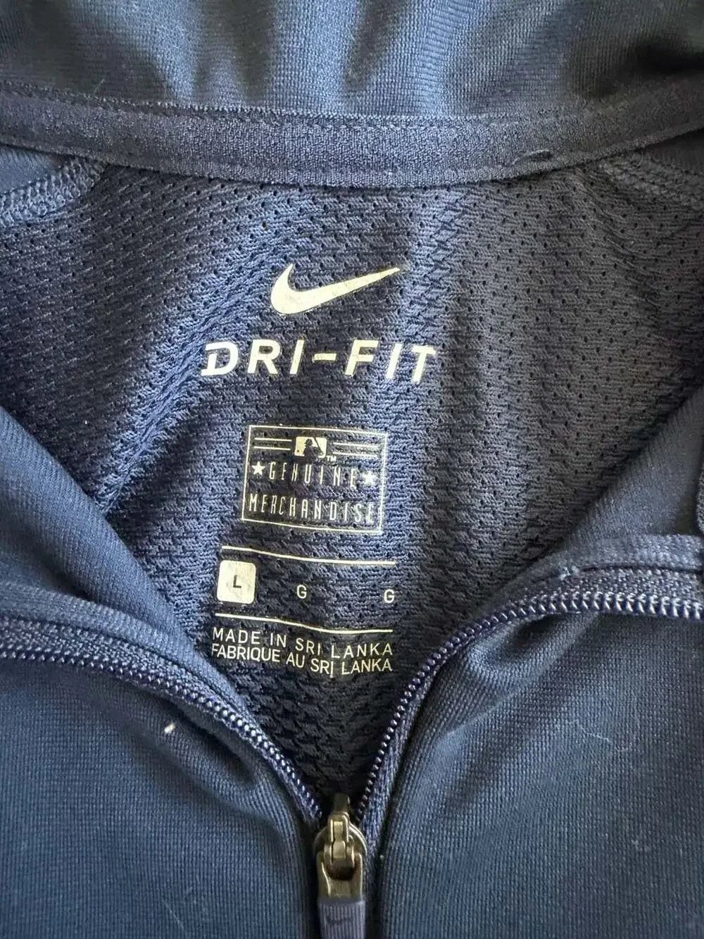 Nike Seattle Mariners MLB Dri-FIT 1/4 Zip Pullover Jacket Navy Blue Men's Size L