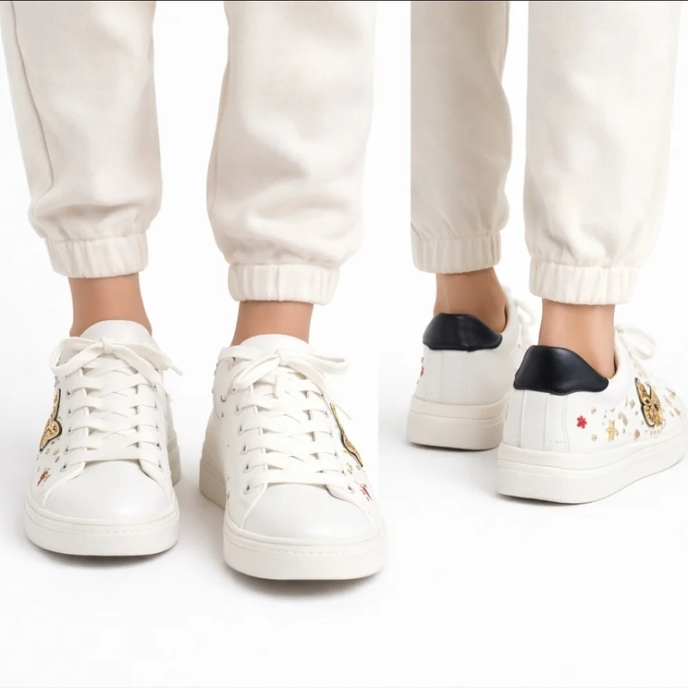 Aldo white low