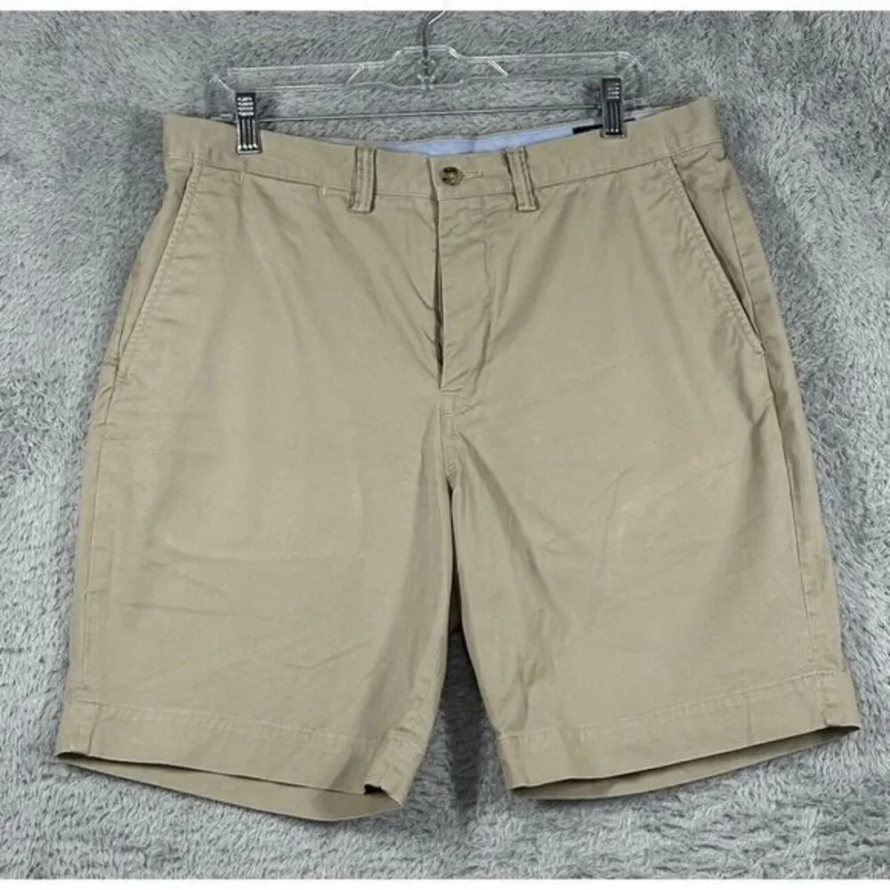 Polo Ralph Lauren Shorts Mens 34 Tan The Polo Chino Stretch Classic Cotton Twill