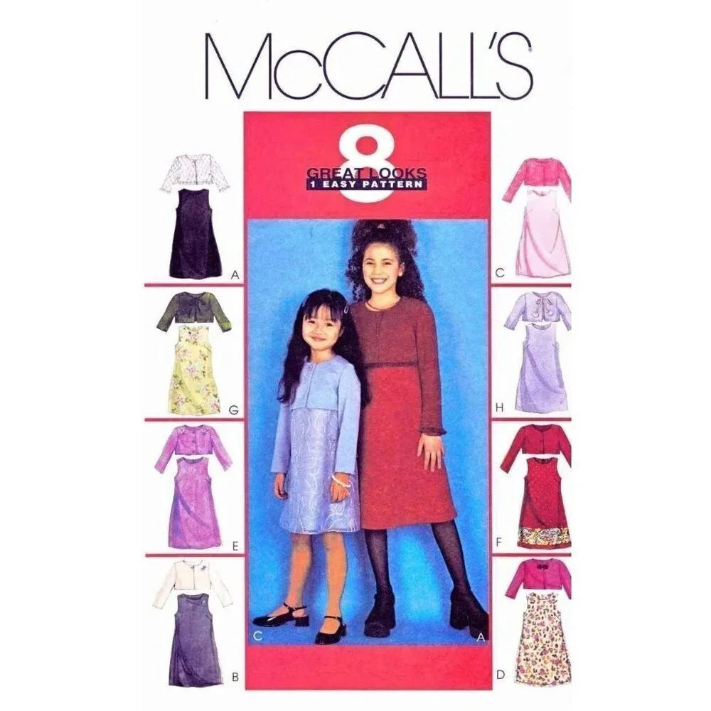 McCalls Sewing Pattern 2929 Girls Dress Jacket Size 4-6 UNCUT‎
