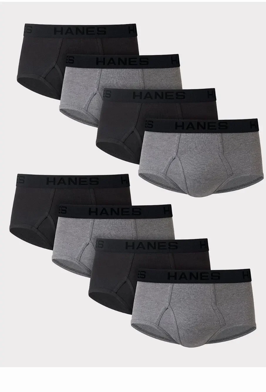 MEDIUM Hanes Best Men’s Tagless Briefs 8‑Pack – ComfortFlex Waistband