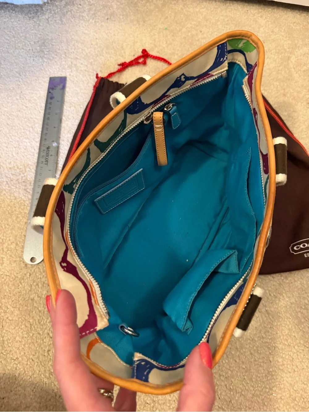 Coach canvas tote