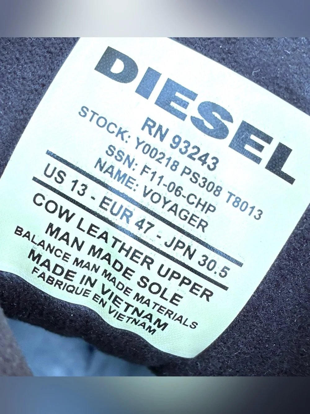 Diesel sneakers sz wear