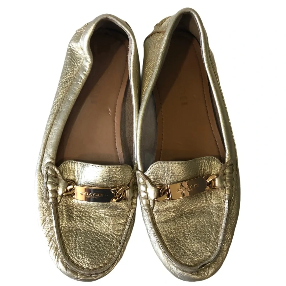 COACH‎ OLIVE GOLD SHOES 5.5