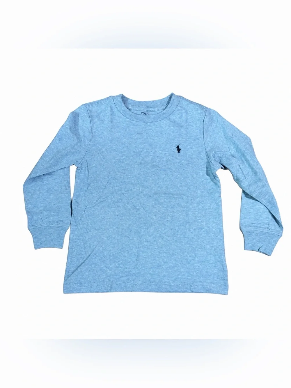 Kids 4T Blue Long Sleeve Shirt Polo Ralph Lauren with Pony Logo NWT