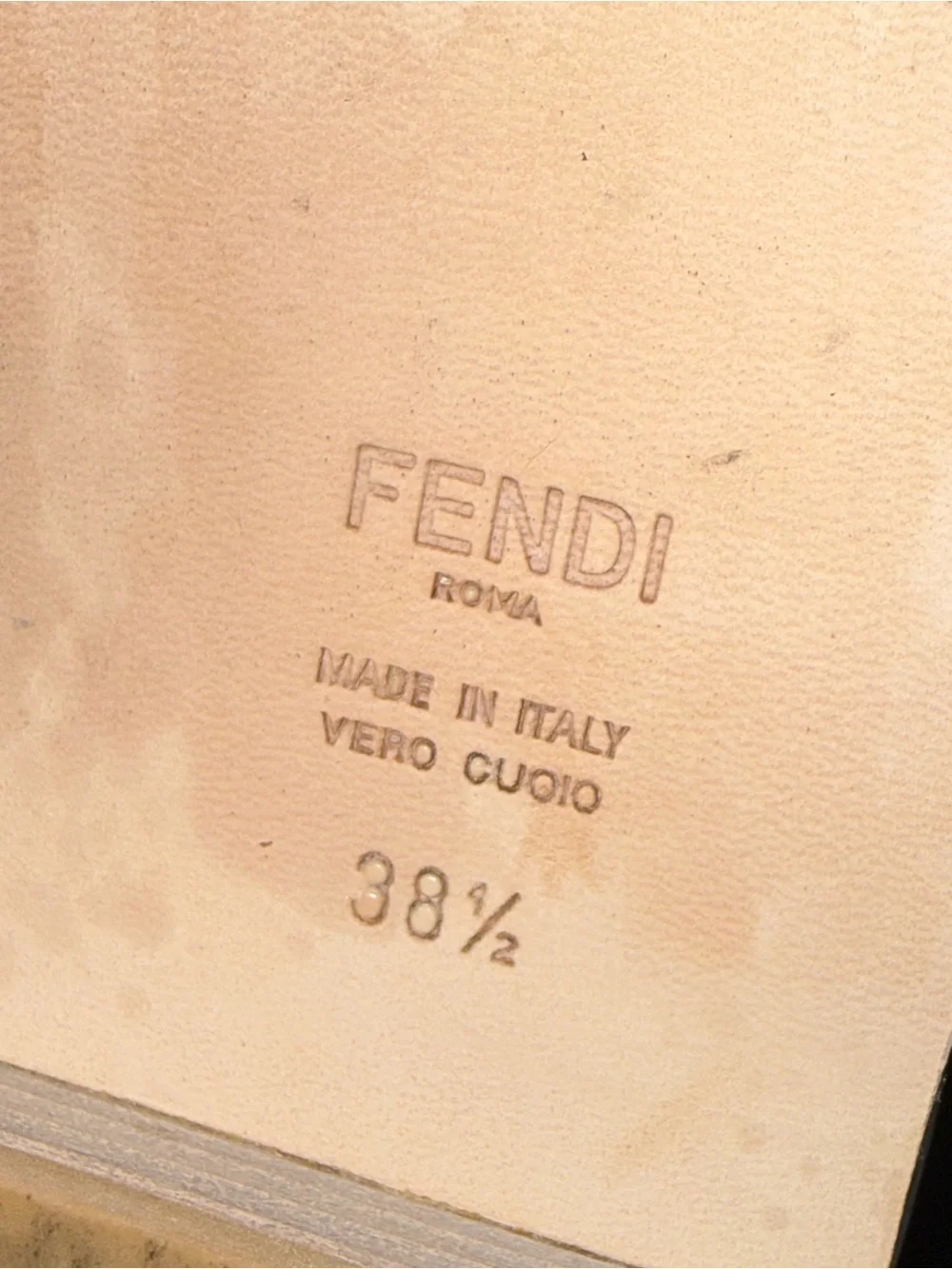 Fendi polished patent