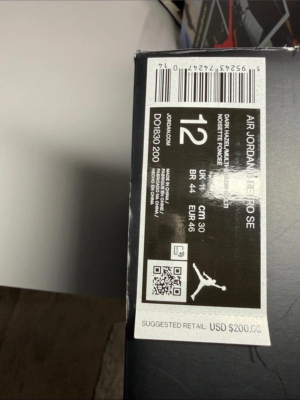 Nike Air Jordan 3 Retro durable mixed