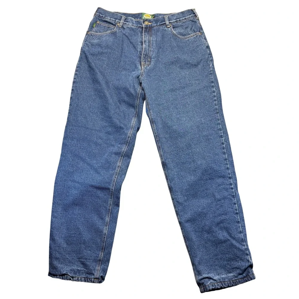 Cabelas Fleece Lined Men's Jeans Blue Denim Pants 38x34 (35x33 actual)