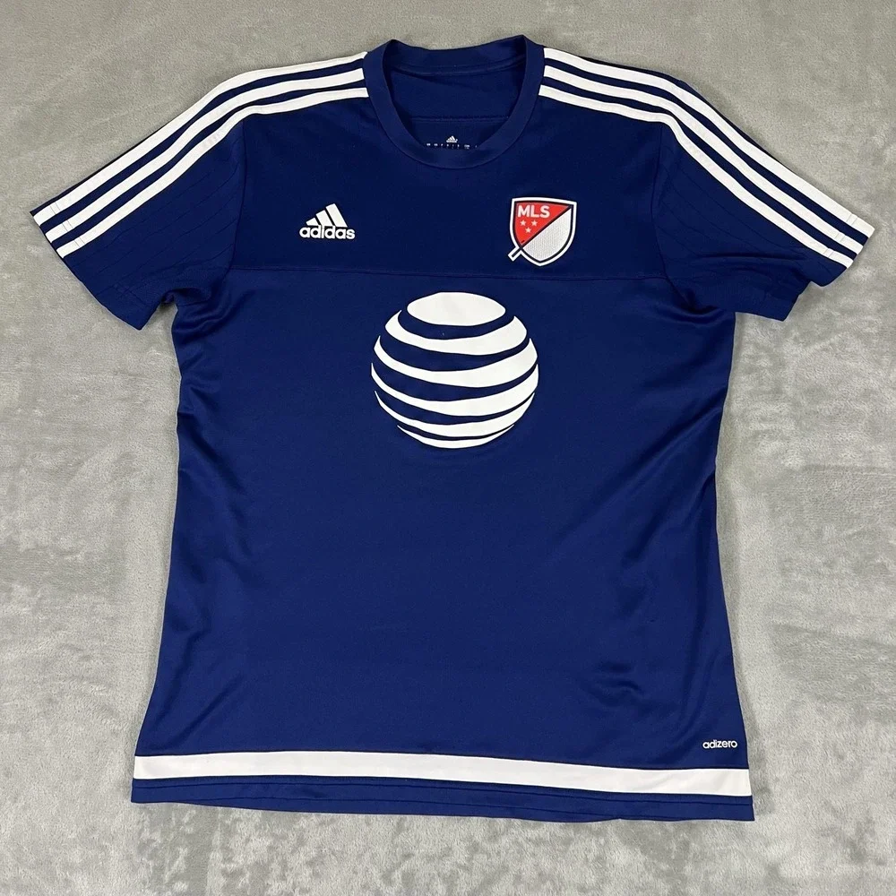 Adidas MLS All-Star 2015 Adizero Pre-Game Soccer Jersey Mens Large AT&T Sponser