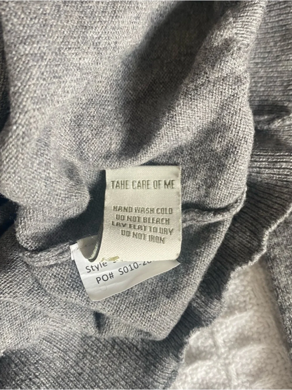 TSG Gray Quarter-Zip cotton cashmere Sweater size medium