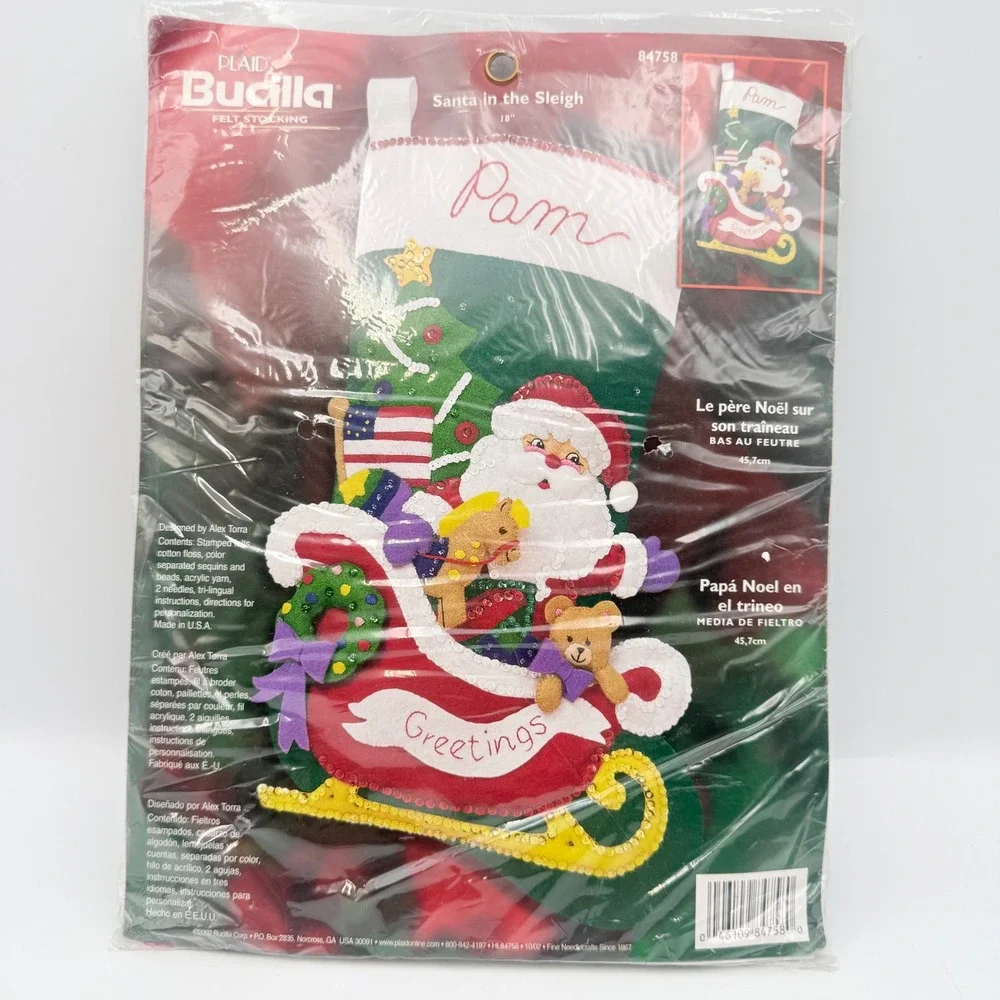 Bucilla Santa in the Sleigh 18